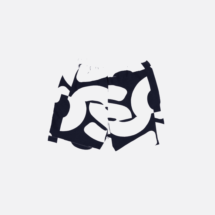 hombres Lacoste 6F241637 azul marino blanco 525 shorts de felpa con estampado Heritage Graphic