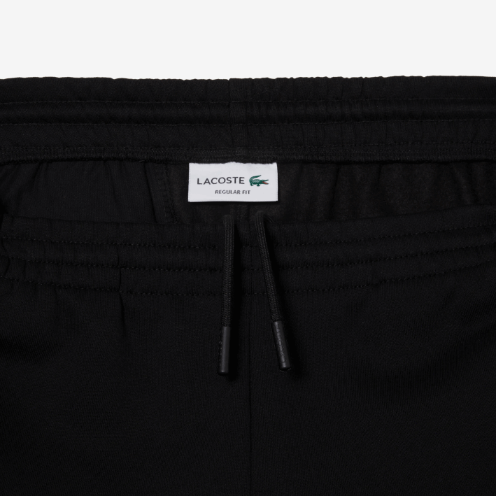 hombres Lacoste 6F24416 negro 031 shorts de felpa de algodón orgánico peinado