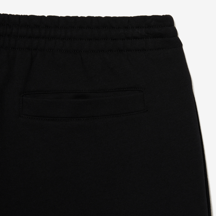 hombres Lacoste 6F24416 negro 031 shorts de felpa de algodón orgánico peinado