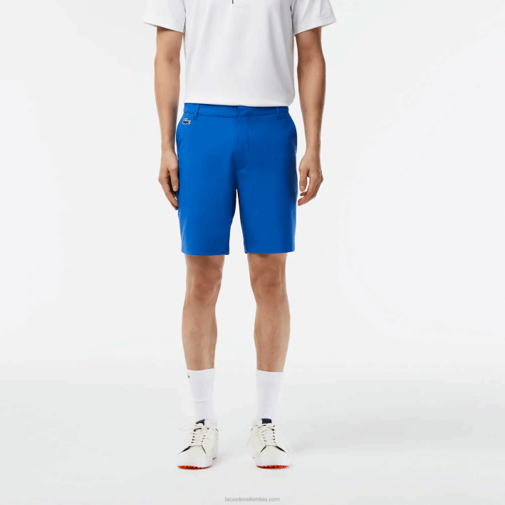 hombres Lacoste 6F24444 kxb azul shorts deportivos de golf ligeros y elásticos