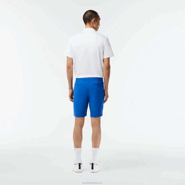 hombres Lacoste 6F24444 kxb azul shorts deportivos de golf ligeros y elásticos