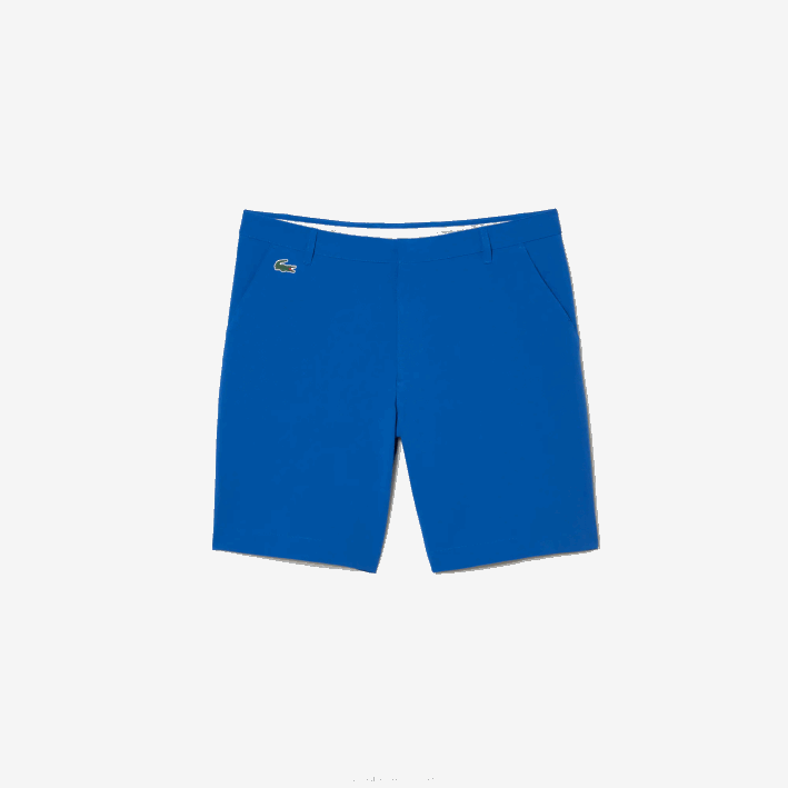 hombres Lacoste 6F24444 kxb azul shorts deportivos de golf ligeros y elásticos