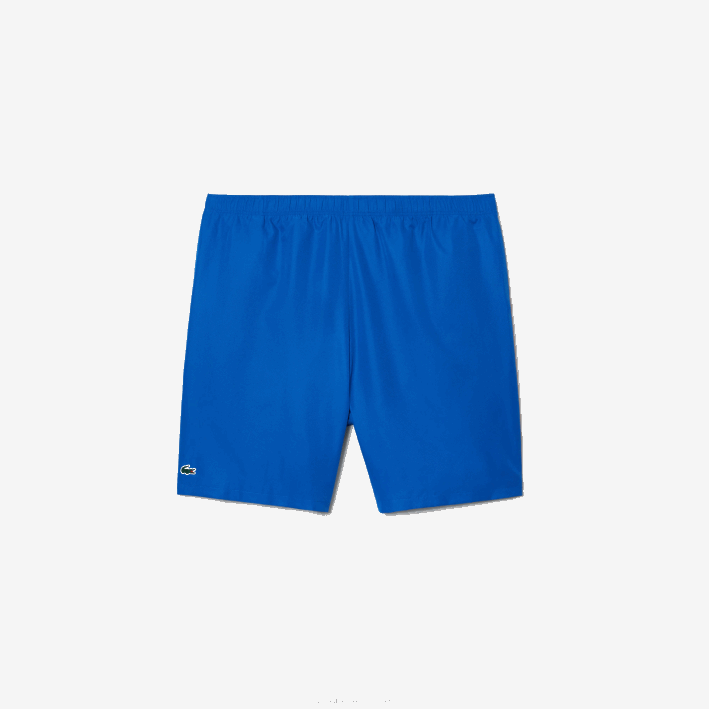 hombres Lacoste 6F24457 kxb azul shorts deportivos con franja del logo - tallas grandes - grande