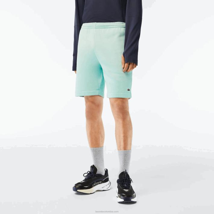 hombres Lacoste 6F24475 menta lgf shorts de felpa de algodón orgánico peinado