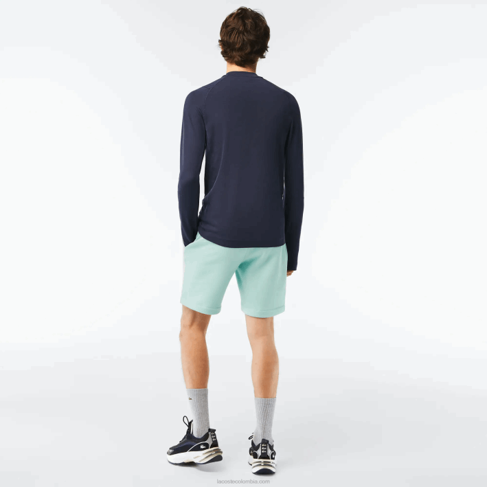 hombres Lacoste 6F24475 menta lgf shorts de felpa de algodón orgánico peinado