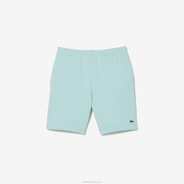 hombres Lacoste 6F24475 menta lgf shorts de felpa de algodón orgánico peinado