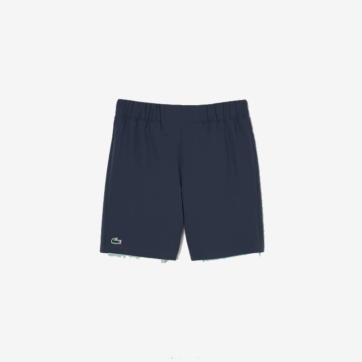hombres Lacoste 6F24480 azul verde claro b00 pantalones cortos deportivos de dos tonos con calzoncillos incorporados