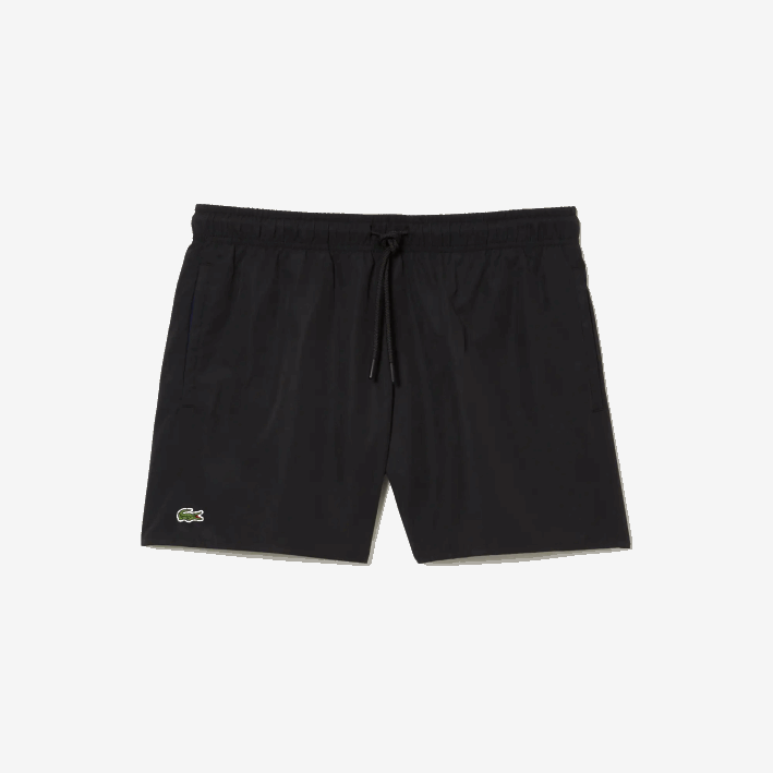 hombres Lacoste 6F24535 negro azul marino dy4 shorts de baño ligeros de secado rápido