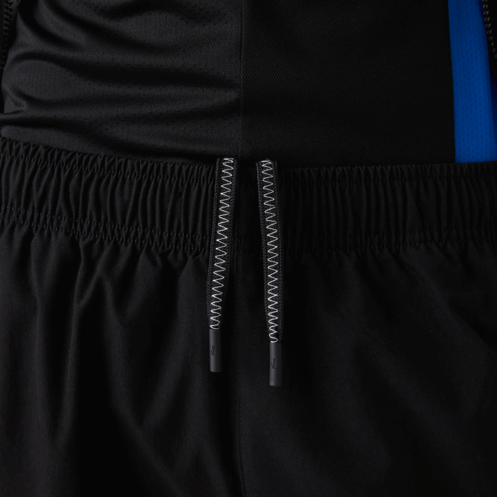 hombres Lacoste 6F241003 negro 031 pantalones de chándal oversize con logo en contraste