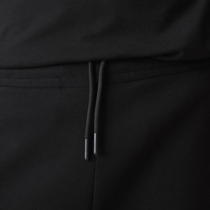 hombres Lacoste 6F241004 negro 031 pantalones de chándal slim fit en mezcla de algodón jaspeado