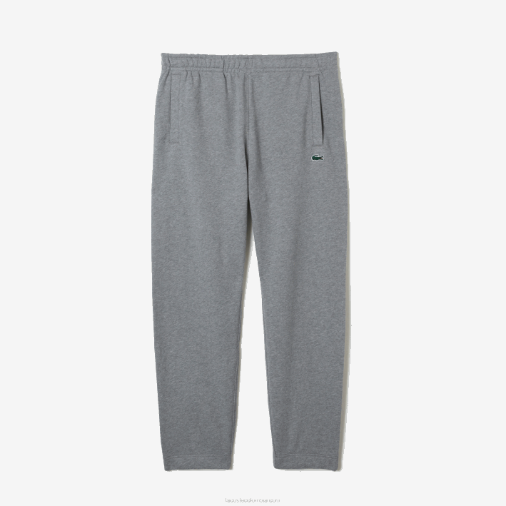 hombres Lacoste 6F241012 lomo gris yrd pantalones deportivos estampados