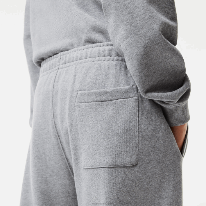hombres Lacoste 6F241012 lomo gris yrd pantalones deportivos estampados