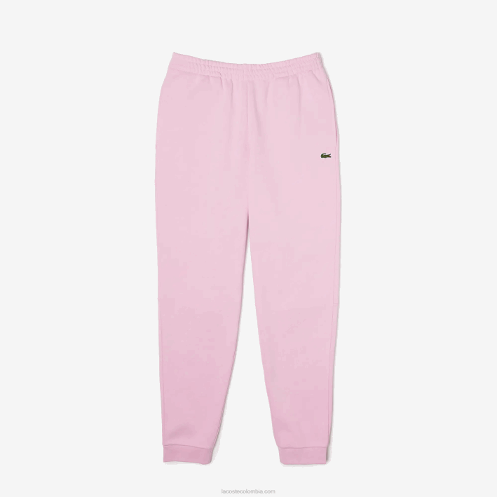 hombres Lacoste 6F241014 rosa z4h pantalones de chándal tapered fit