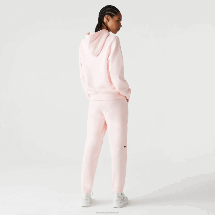 hombres Lacoste 6F241050 rosa claro t03 pantalones de chándal de algodón orgánico