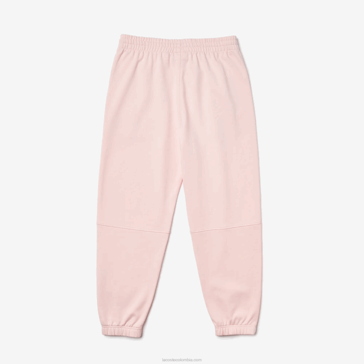 hombres Lacoste 6F241050 rosa claro t03 pantalones de chándal de algodón orgánico