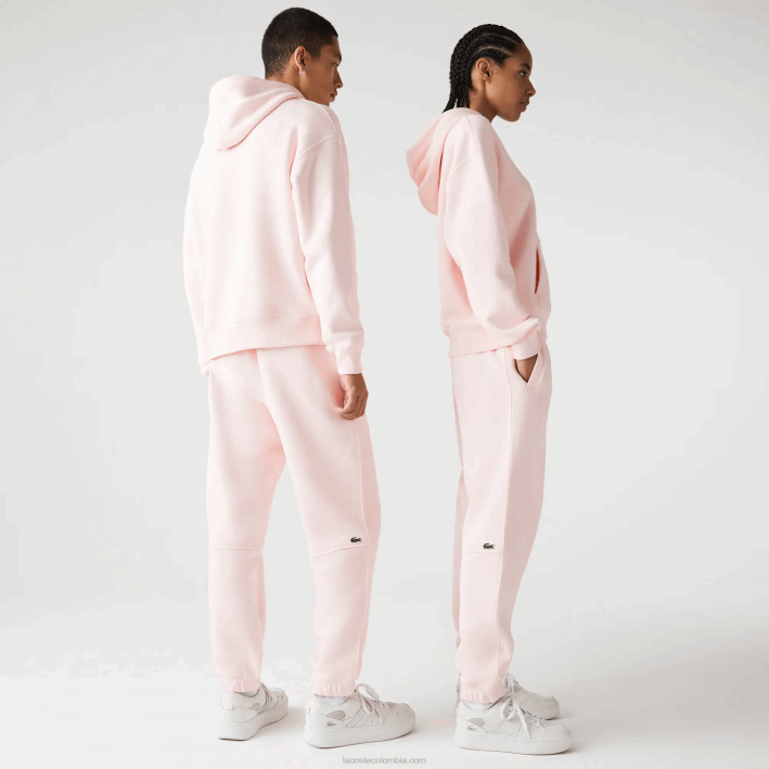 hombres Lacoste 6F241050 rosa claro t03 pantalones de chándal de algodón orgánico