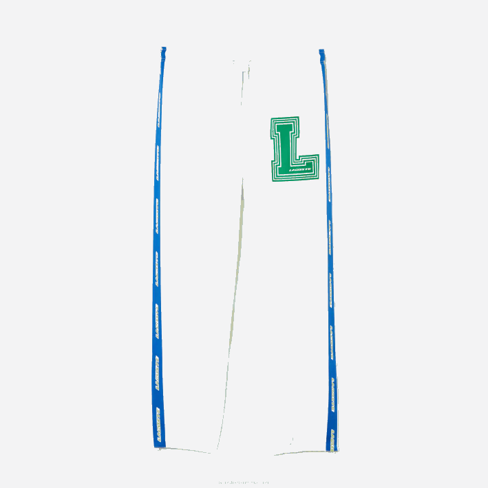hombres Lacoste 6F241085 blanco sbh pantalones de chándal repelentes al agua