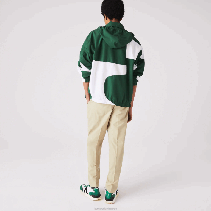 hombres Lacoste 6F241118 beige c5u pantalones de chándal resistentes al agua