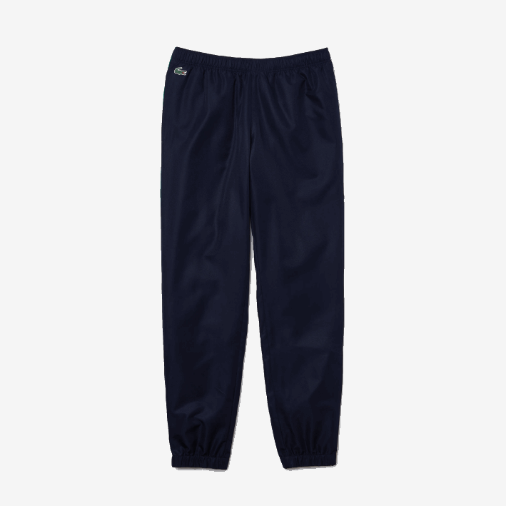 hombres Lacoste 6F241128 verde azul marino blanco m7z pantalones de chándal deportivos con bandas colorblock
