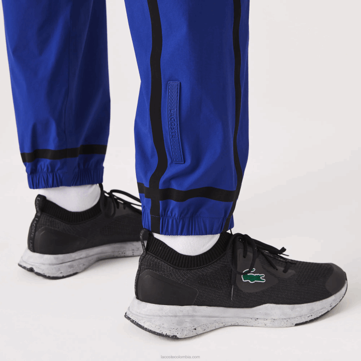 hombres Lacoste 6F241130 bdm azul pantalones de chándal ligeros