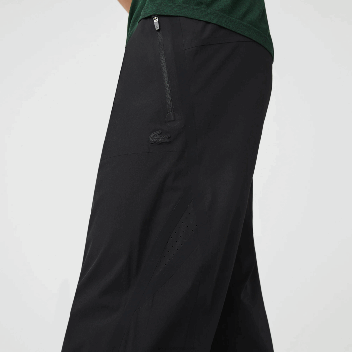 hombres Lacoste 6F241131 negro 031 pantalones de chándal ligeros