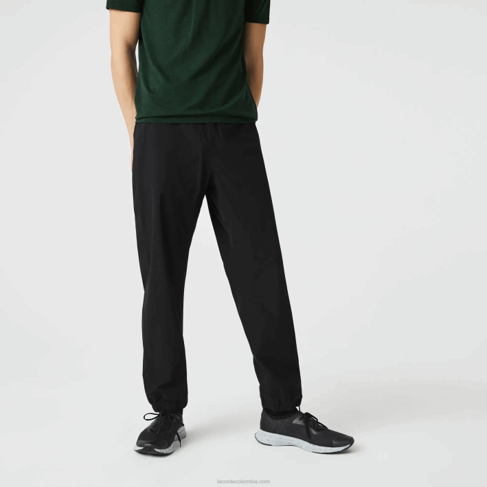 hombres Lacoste 6F241131 negro 031 pantalones de chándal ligeros