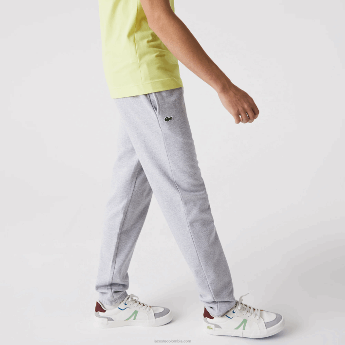 hombres Lacoste 6F241152 lomo gris cca pantalones de chándal sport tenis polar