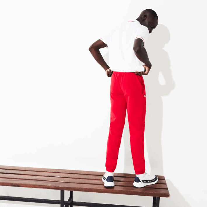 hombres Lacoste 6F241153 rojo 240 pantalones de chándal sport tenis polar