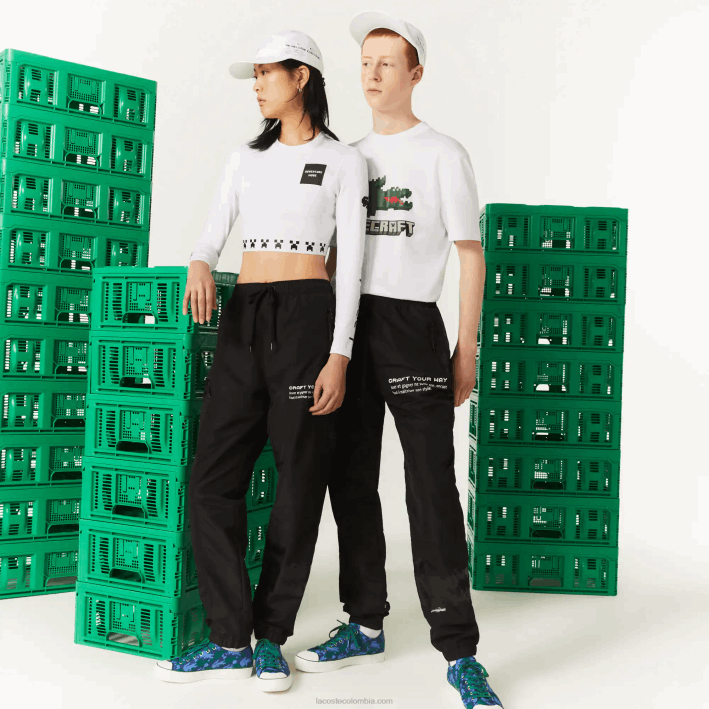 hombres Lacoste 6F241175 negro 031 pantalones de chándal de nailon live x minecraft