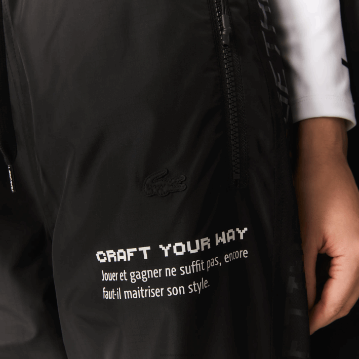 hombres Lacoste 6F241175 negro 031 pantalones de chándal de nailon live x minecraft