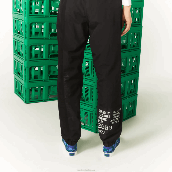 hombres Lacoste 6F241175 negro 031 pantalones de chándal de nailon live x minecraft