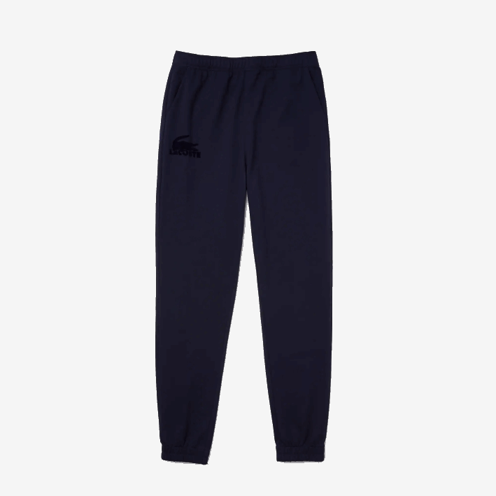hombres Lacoste 6F241477 azul marino 423 joggers de felpa de algodón