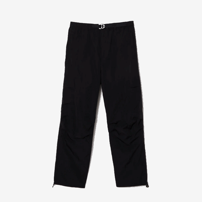 hombres Lacoste 6F2423 negro 031 pantalones de chándal repelentes al agua de corte relajado