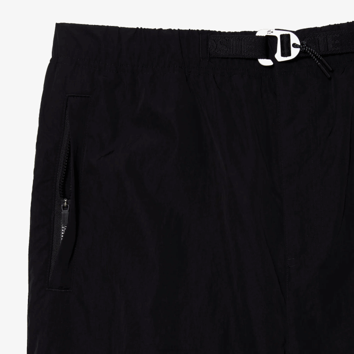 hombres Lacoste 6F2423 negro 031 pantalones de chándal repelentes al agua de corte relajado