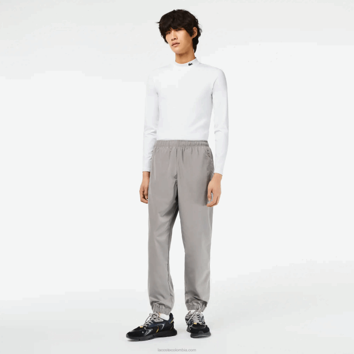 hombres Lacoste 6F24303 kzw gris pantalones de chándal con coordenadas gps