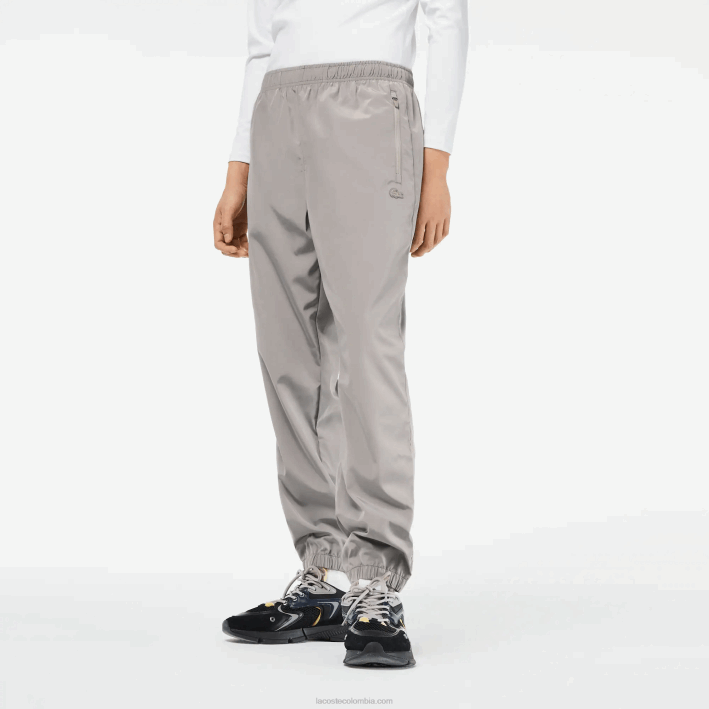 hombres Lacoste 6F24303 kzw gris pantalones de chándal con coordenadas gps