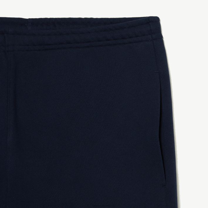 hombres Lacoste 6F24309 azul marino 166 pantalones de chándal sin cepillar
