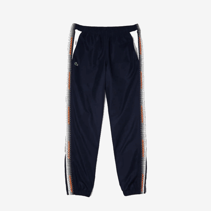 hombres Lacoste 6F24315 negro/blanco hhh pantalones de chándal de corte estándar