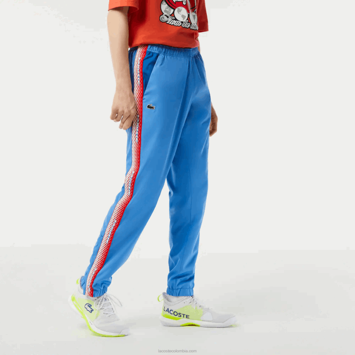 hombres Lacoste 6F24316 yiq azul pantalones de chándal de corte estándar