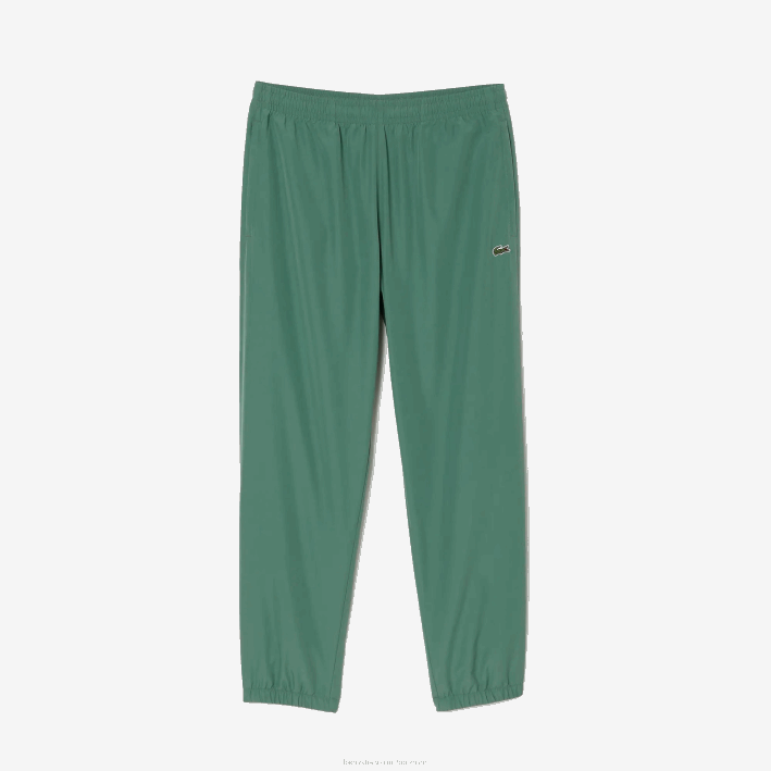 hombres Lacoste 6F24331 verde caqui kx5 pantalones de chándal repelentes al agua regular fit