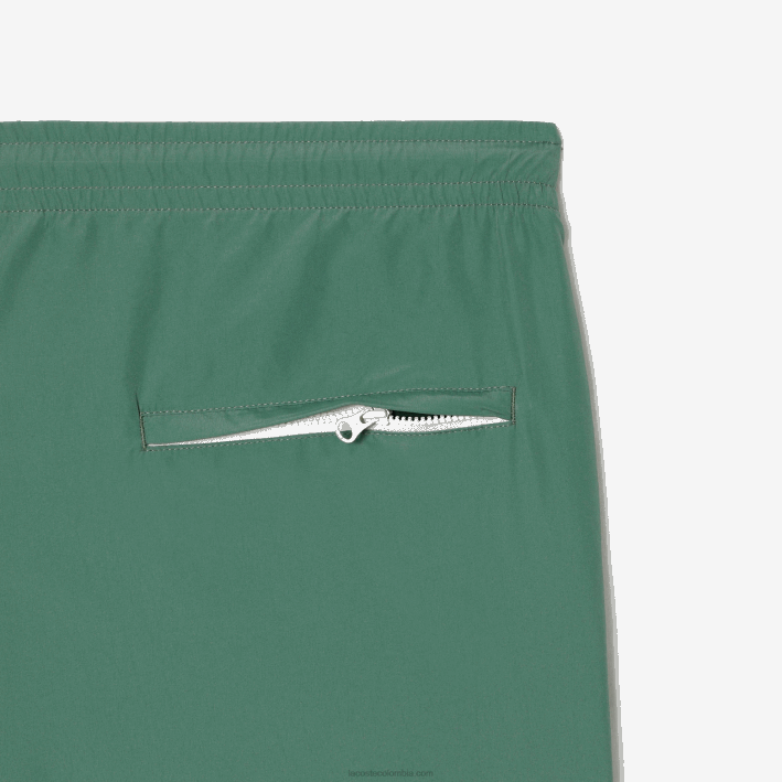 hombres Lacoste 6F24331 verde caqui kx5 pantalones de chándal repelentes al agua regular fit