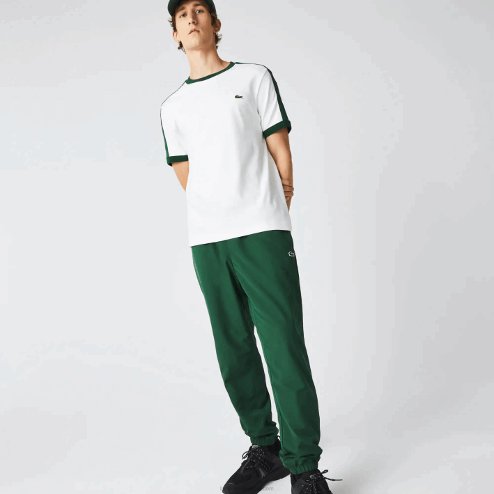 hombres Lacoste 6F24333 verde 132 pantalones de chándal repelentes al agua regular fit