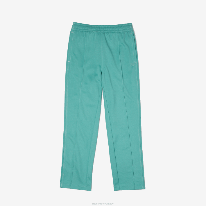 hombres Lacoste 6F24337 verde 3a4 pantalones de chándal de piqué de corte estándar