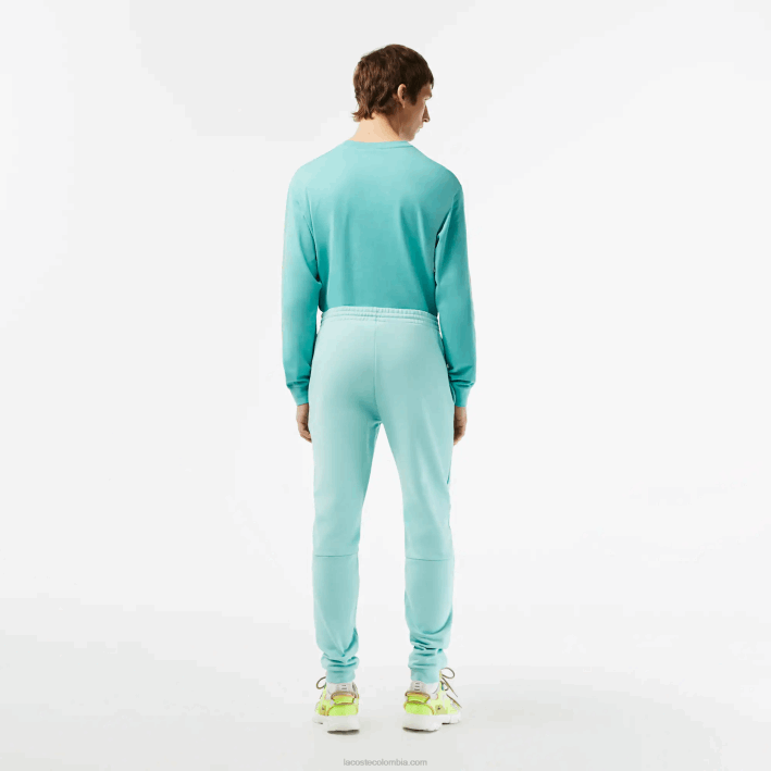 hombres Lacoste 6F24345 menta lgf pantalones de chándal tapered fit