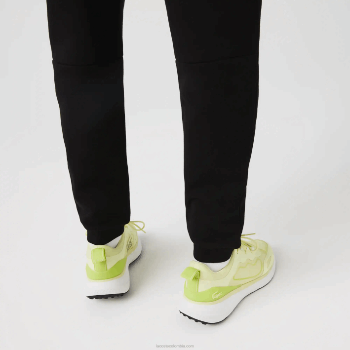 hombres Lacoste 6F24347 negro 031 pantalones de chándal tapered fit