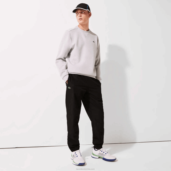 hombres Lacoste 6F24550 negro 031 pantalones deportivos de tejido ligero