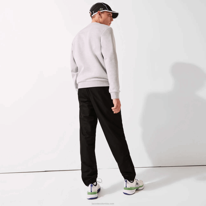 hombres Lacoste 6F24550 negro 031 pantalones deportivos de tejido ligero