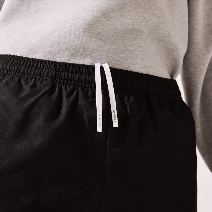 hombres Lacoste 6F24550 negro 031 pantalones deportivos de tejido ligero