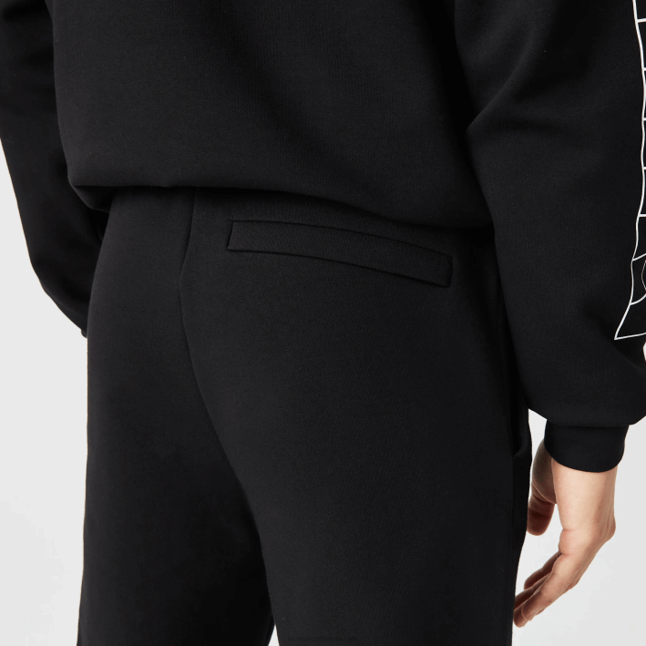 hombres Lacoste 6F24973 negro 031 pantalones de chándal de corte slim con logo