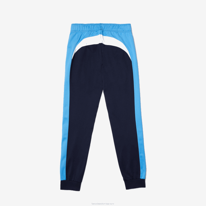 hombres Lacoste 6F24993 azul marino blanco 61e pantalones deportivos de tenis resistentes a la carrera